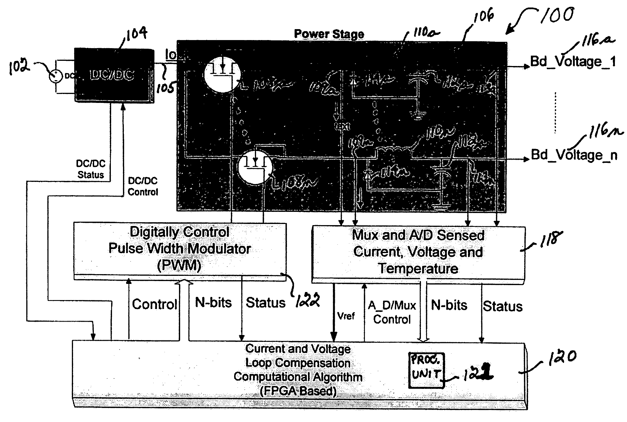 Adaptive digital power control system