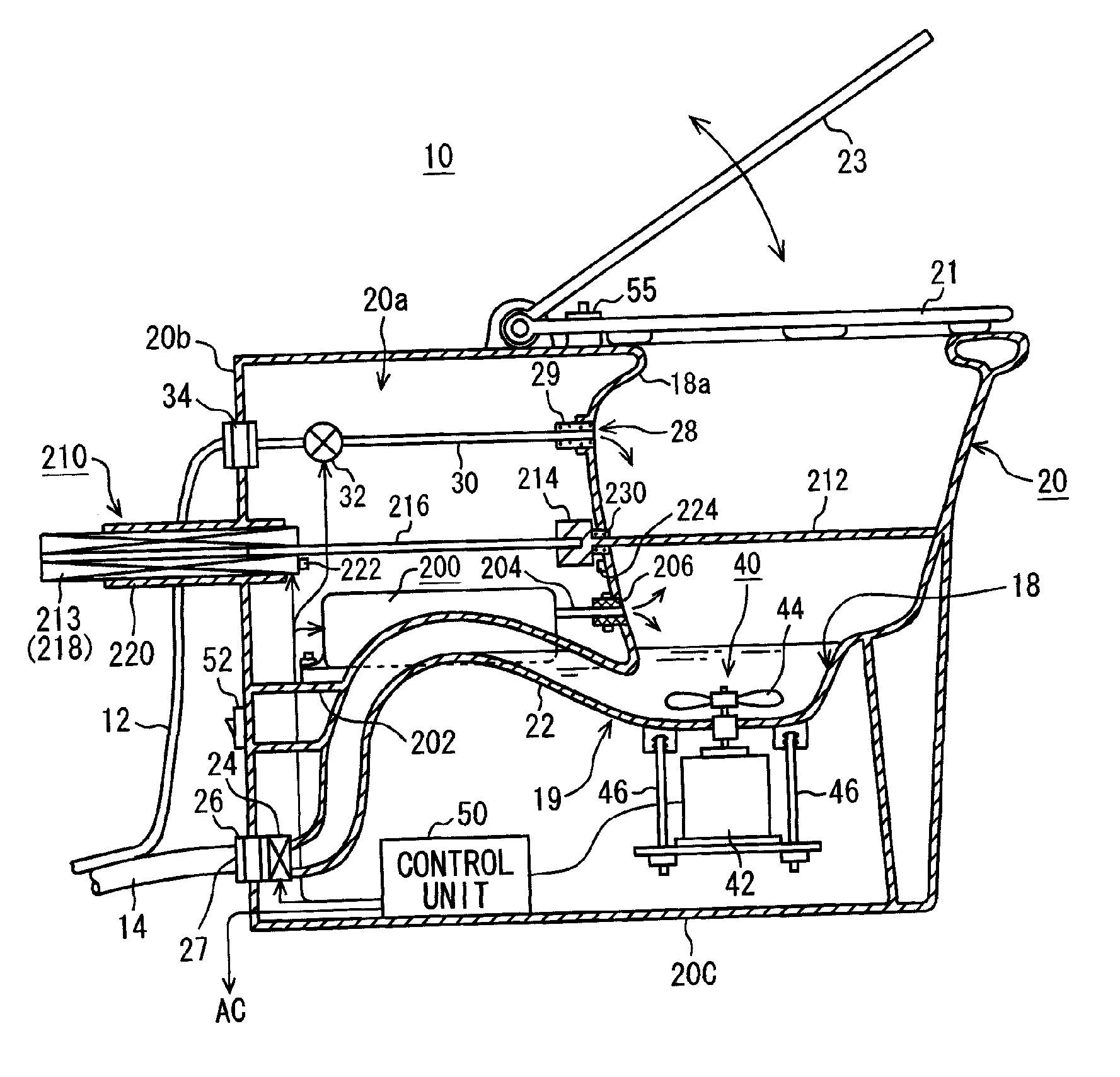 Portable toilet device