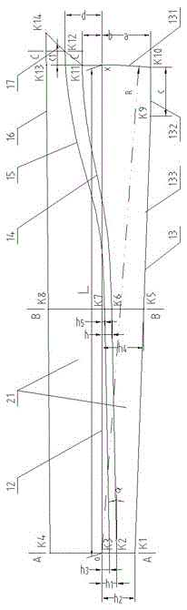 Straight wall constant humidity long slide type sharp bilge planing boat type