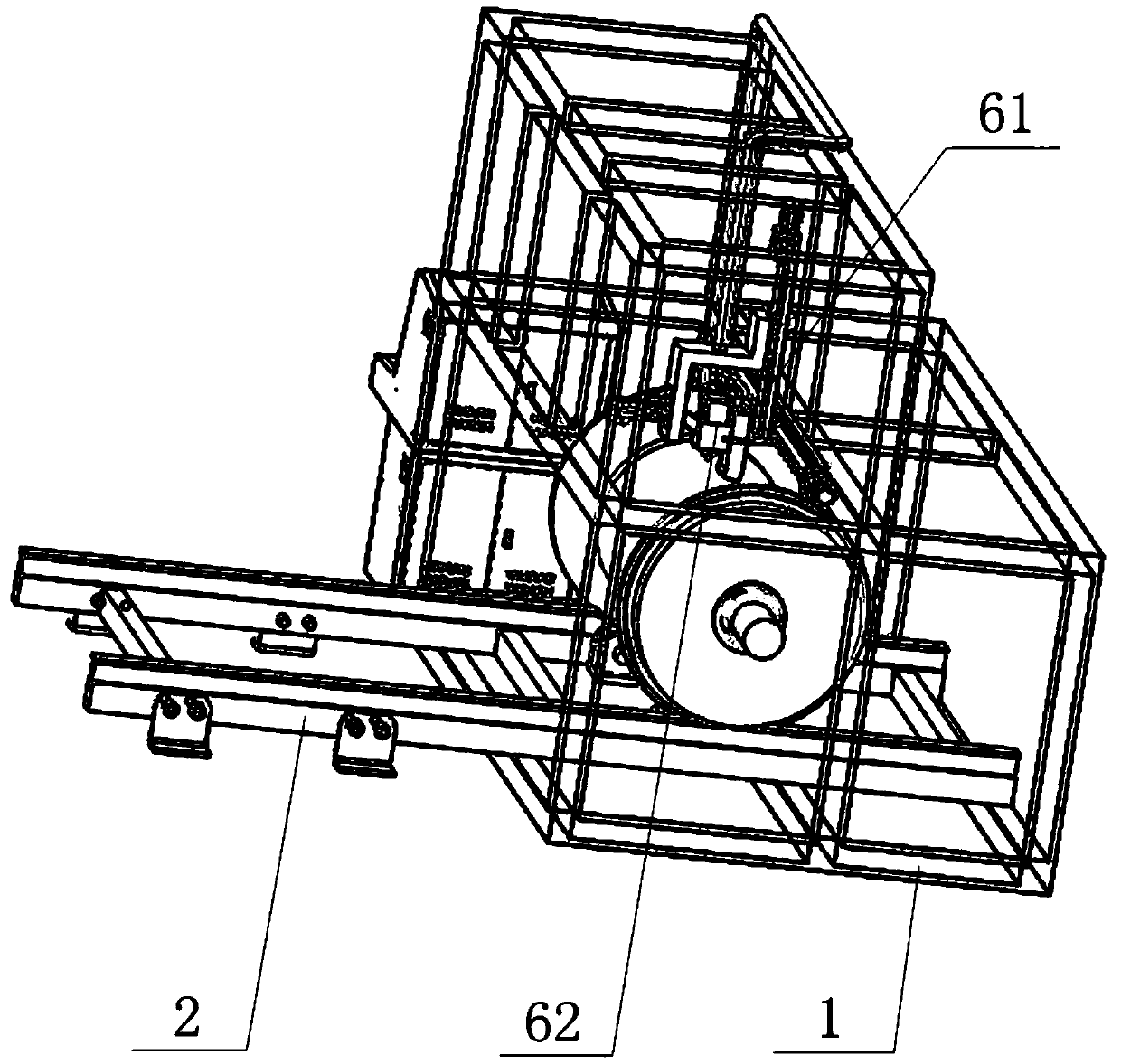 Full-automatic wheel set surface laser paint removing device