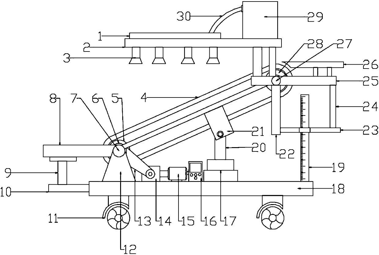 Device for transporting construction materials