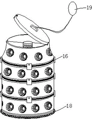 Efficient sea cucumber trapping device