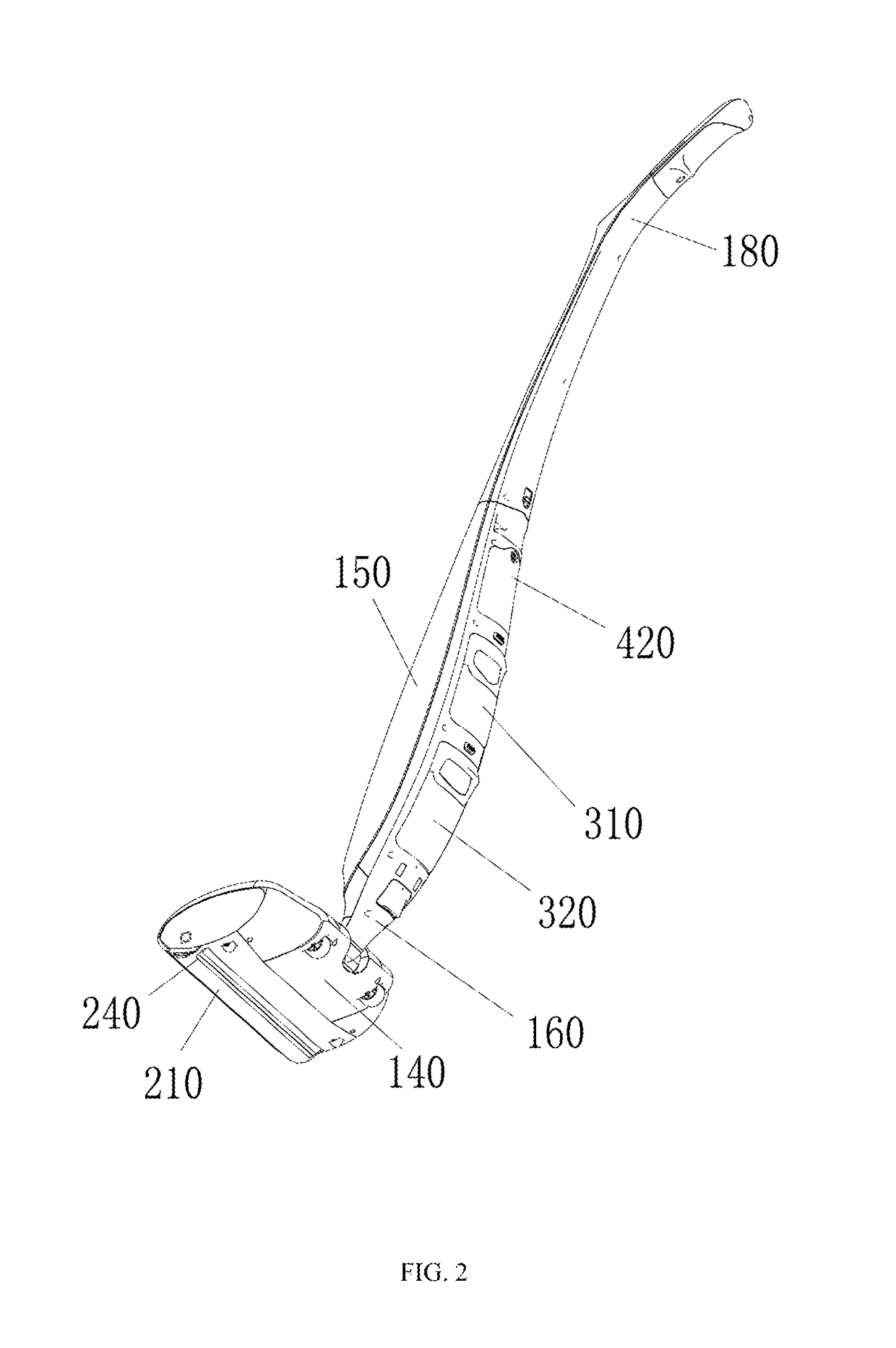 Floor cleaner and water channel