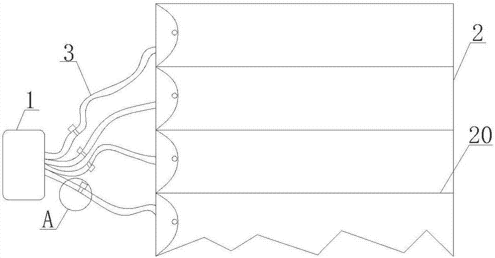 Air cushion bed capable of monitoring temperature and pressure