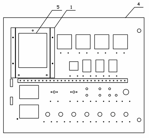 Mounting structure of electric energy meter