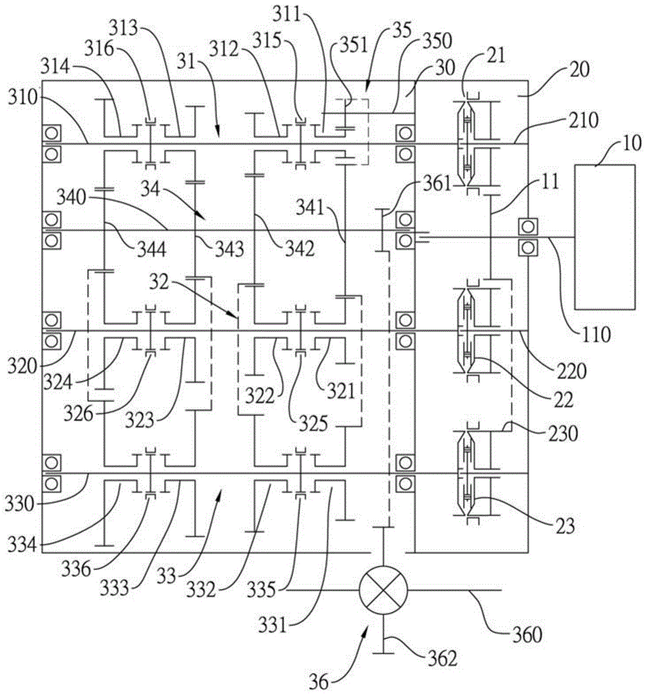 Traction driving isochronism speed governor and multiple-driving-shaft transmission adopting same