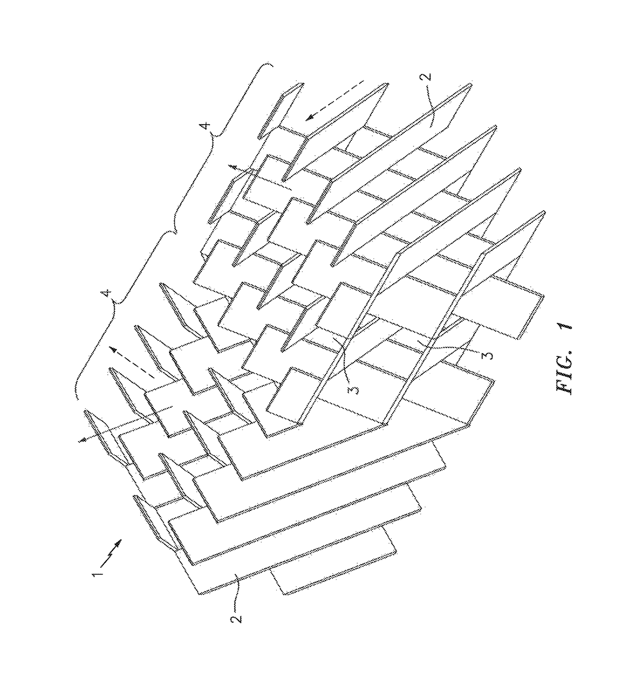 Multi directional device for vapor-solid mixing