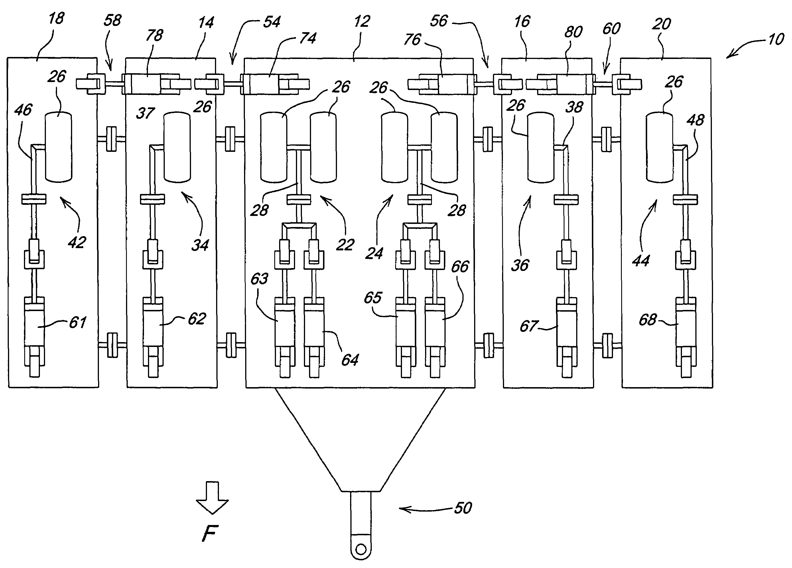 Cylinder synchronization for an implement lift system