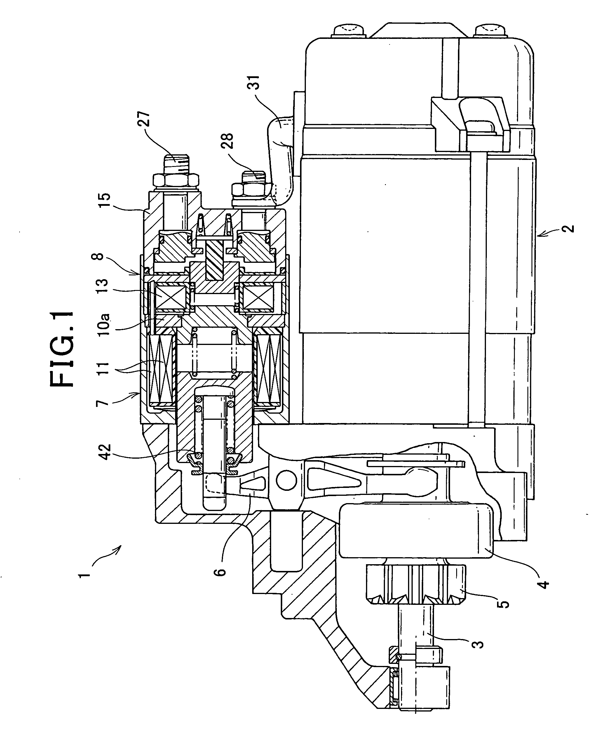 Starting device for engines