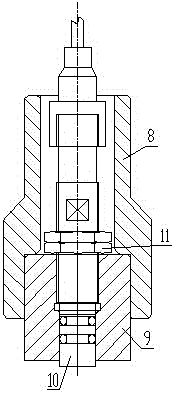 Proximity switch for oil cylinder