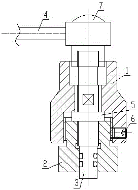 Proximity switch for oil cylinder