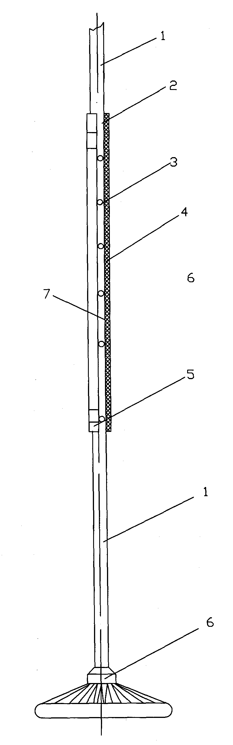 Hose floating anchor type air-refueling device