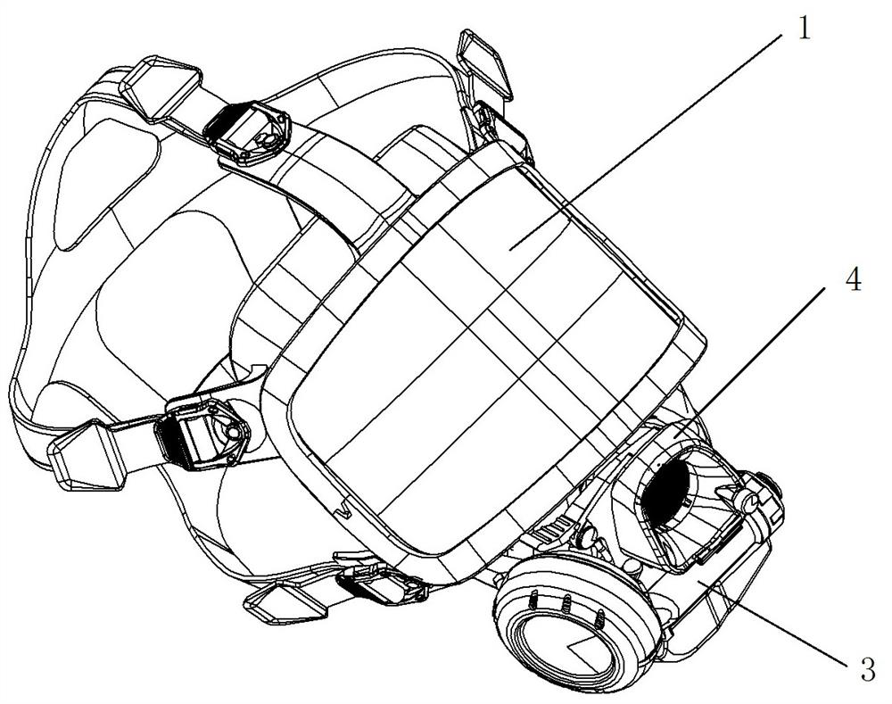 Air supply device for respirator mask