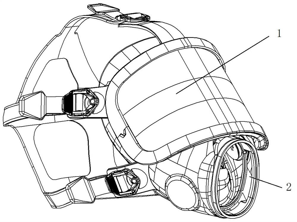 Air supply device for respirator mask