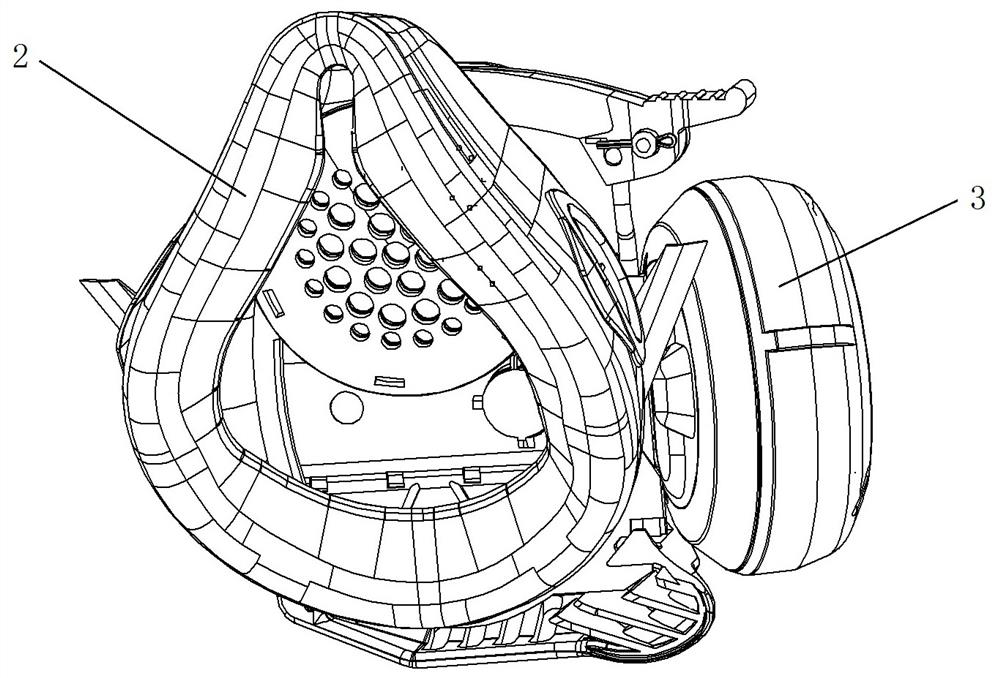 Air supply device for respirator mask