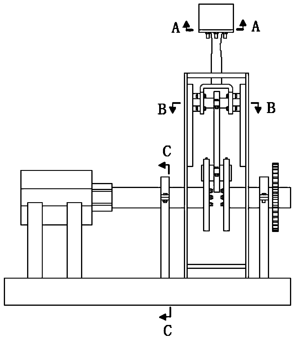 Device and method for testing oscillation performance of cooling oil in internal combustion engine piston