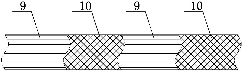 Coreless moulding composite material pole tower and manufacturing method thereof