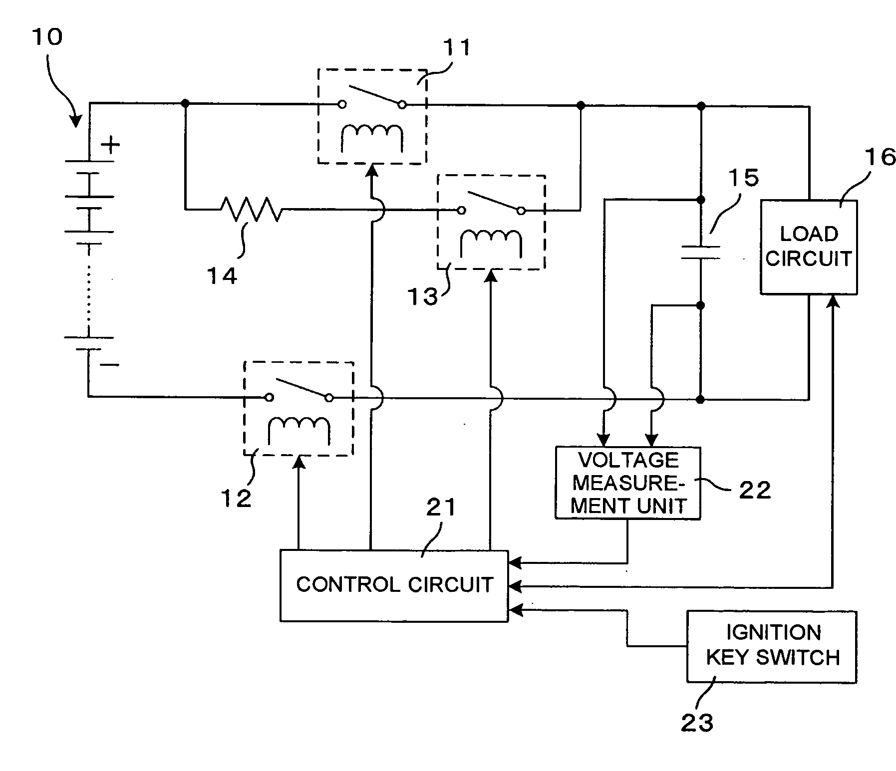 Method and apparatus for detecting welding of a relay contact