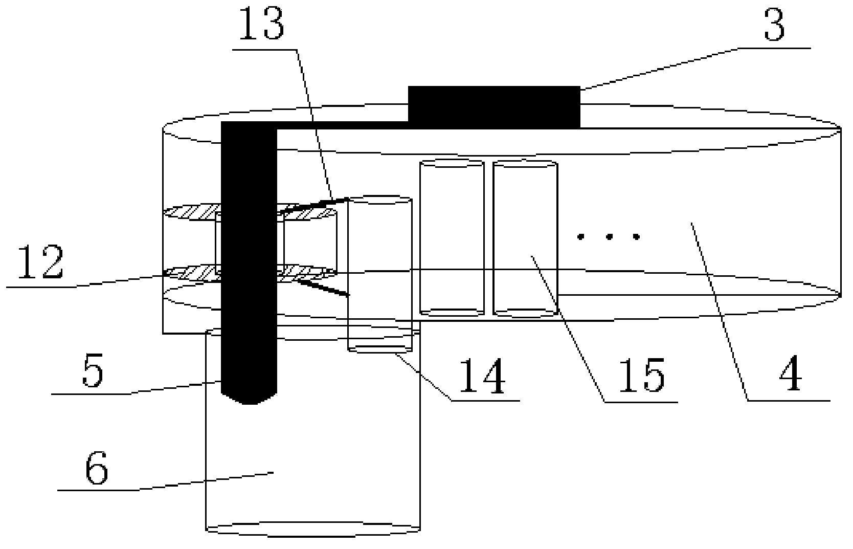 Different-voltage-class subsection arc-extinguishing anti-thunder gap device