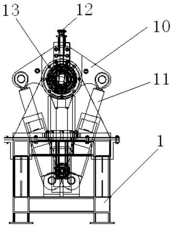 Device for measuring flexural rigidity and torsional rigidity of hose