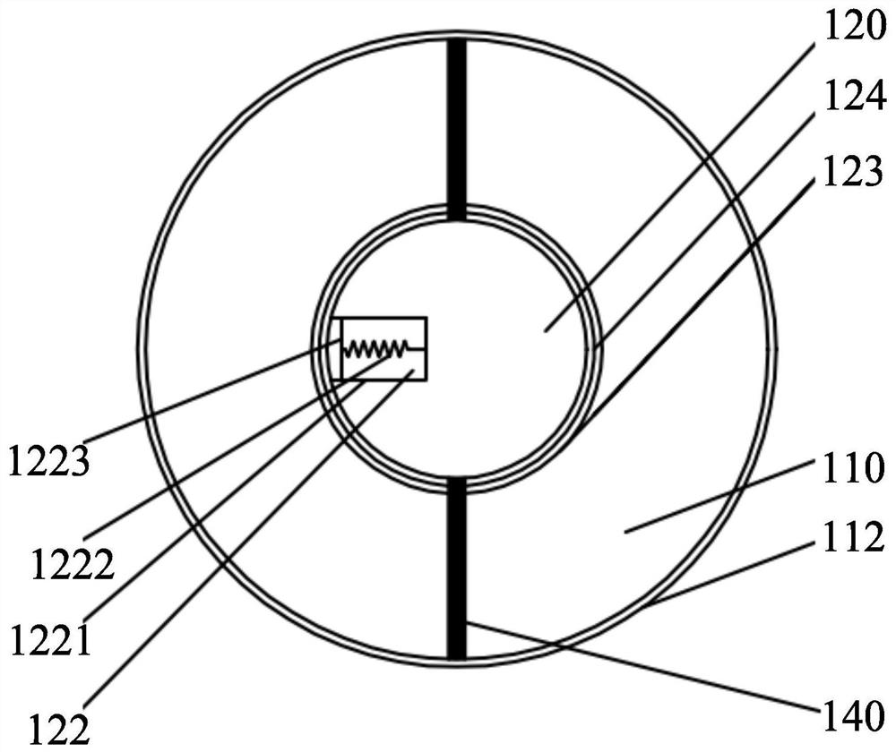 Concealed pipe salt and alkali removal device