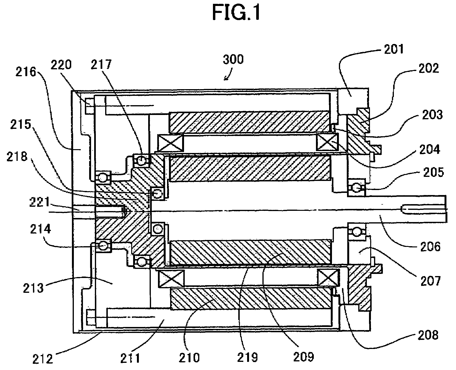 Coreless and brushless direct-current motor, Gifford McMahon (GM) cryogenic cooler, pulse tube cryogenic cooler, cryopump, Magnetic Resonance Imaging (MRI) apparatus, Superconducting Magnet (SCM) apparatus, Nuclear Magnetic Resonance (NMR) apparatus, and cryogenic cooler for cooling semiconductor