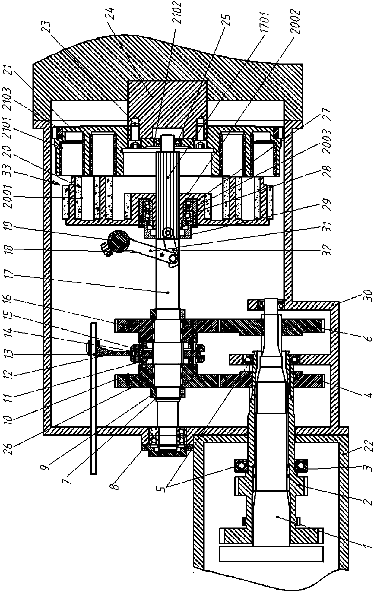 Permanent magnet transmission torque converter double-input-shaft drive device