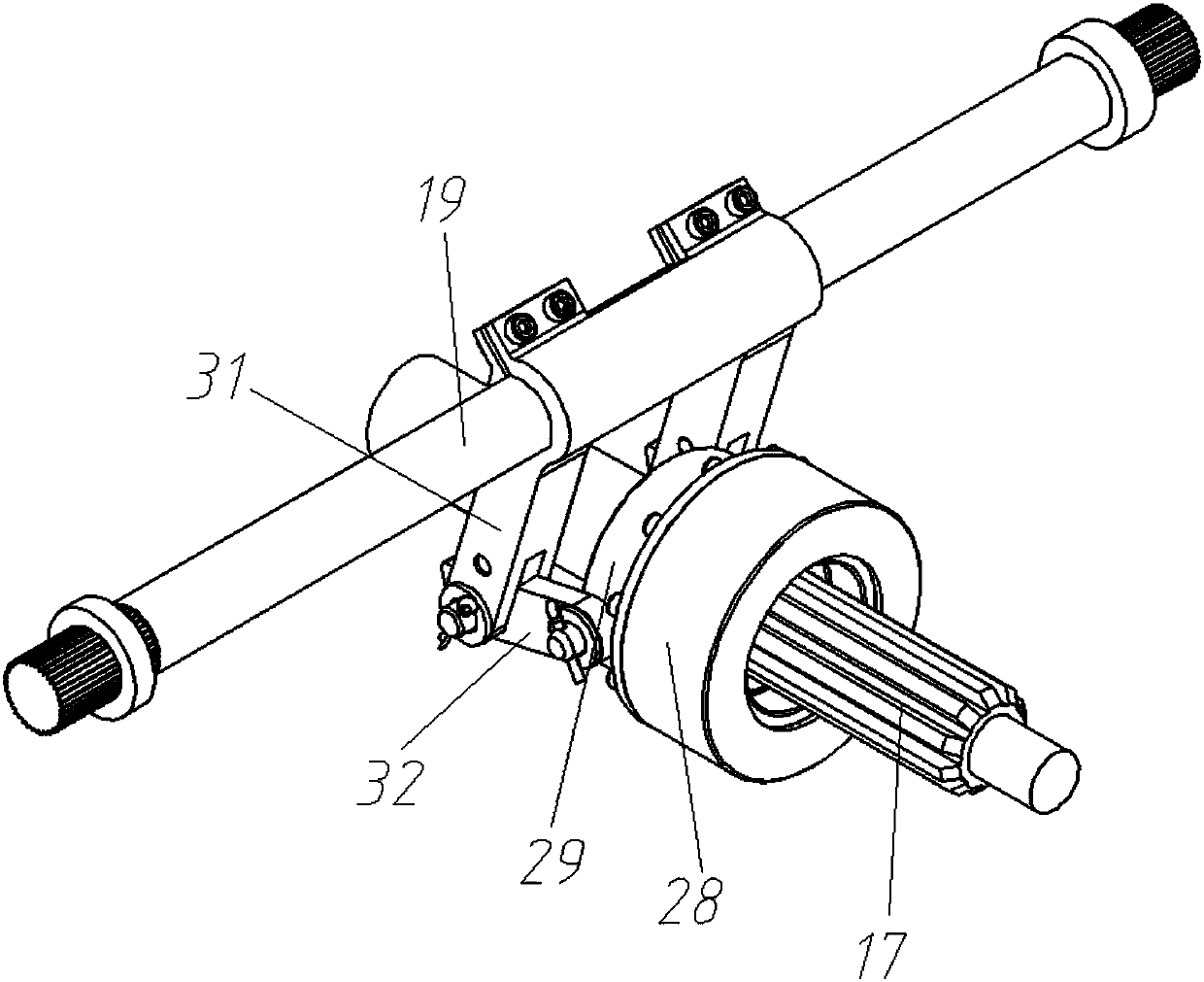 Permanent magnet transmission torque converter double-input-shaft drive device