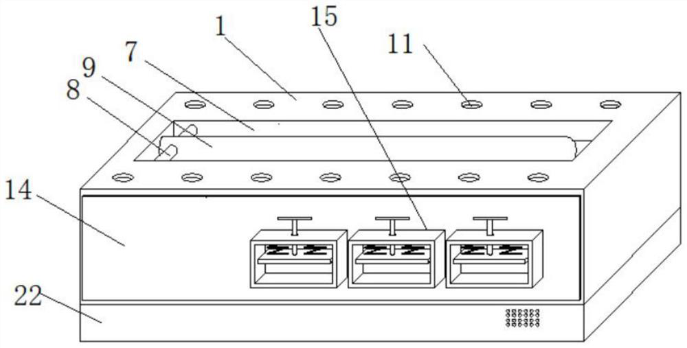 Composite analog signal processing ICX chip and preparation process thereof