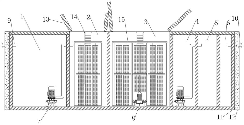 Integrated sewage treatment equipment