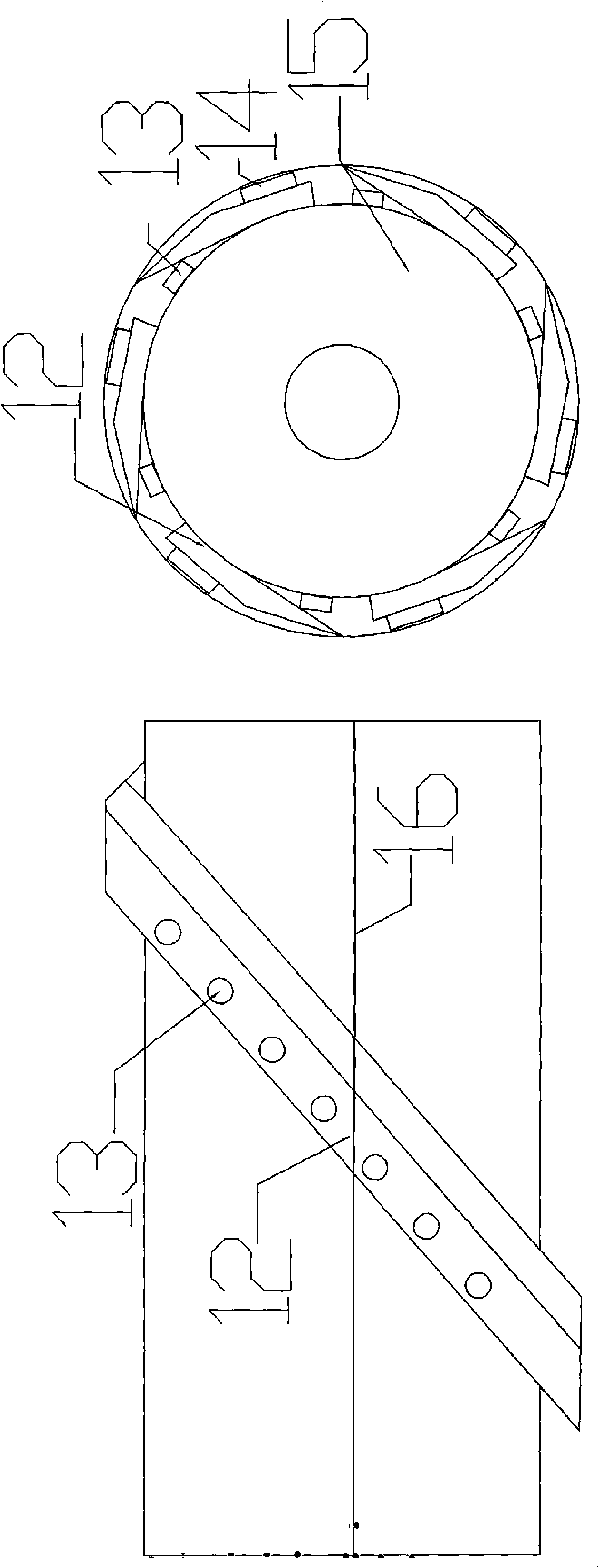 Farm machinery capable of crushing corn straw and returning the same to farmland