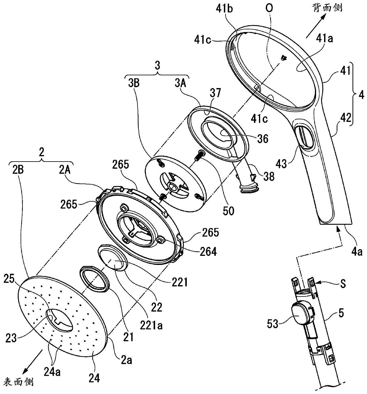 Shower nozzle device