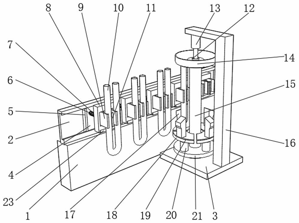 An energy-saving lamp manufacturing workbench