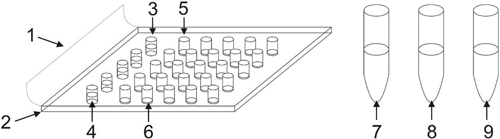 Nucleic acid test card and application method thereof