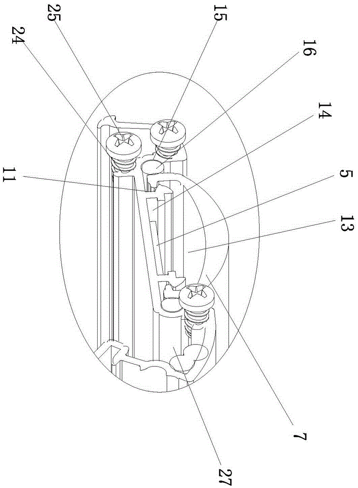 A lighting system for led vertical freezer