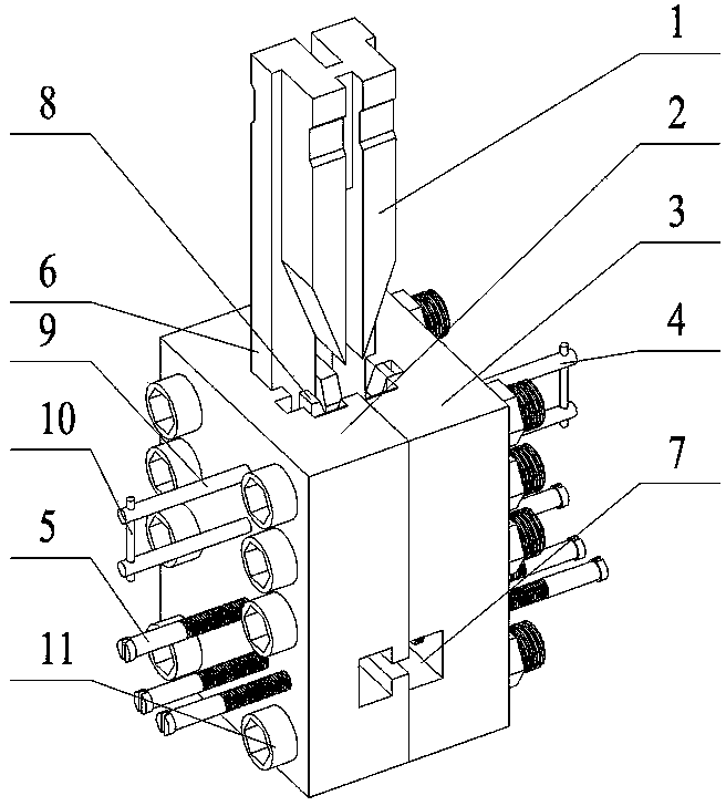 Semi-automatic isometric angle extrusion testing device