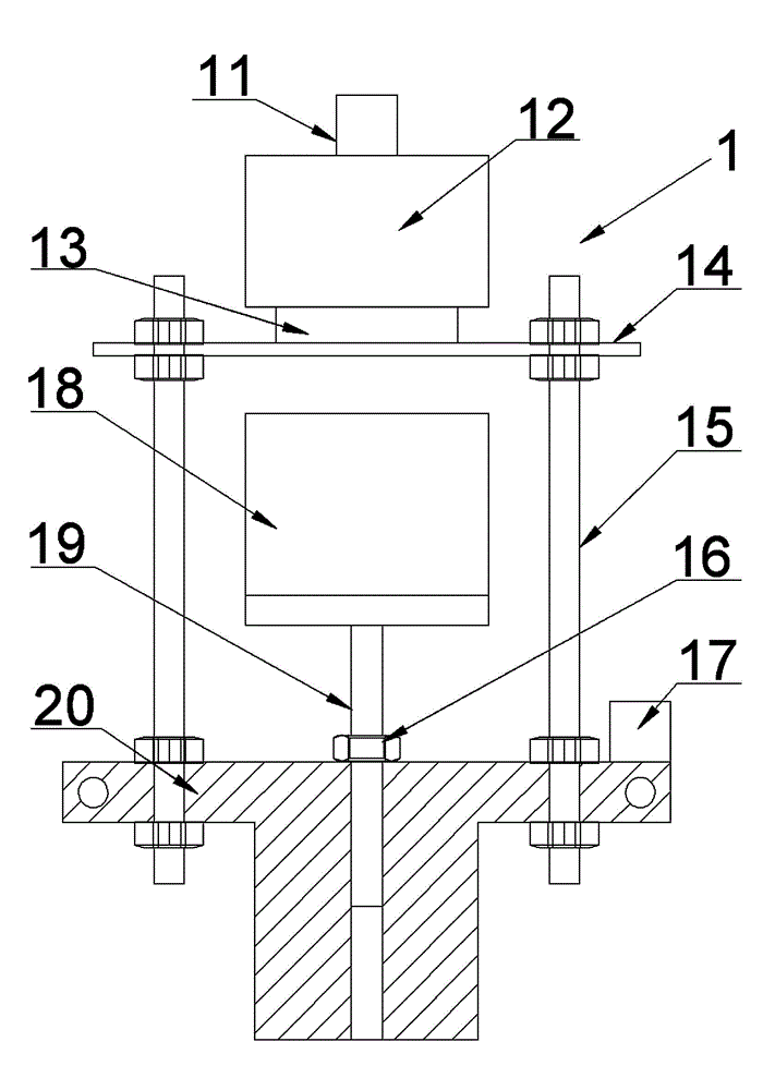 Device for testing buffer performance of magnetorheological elastomer