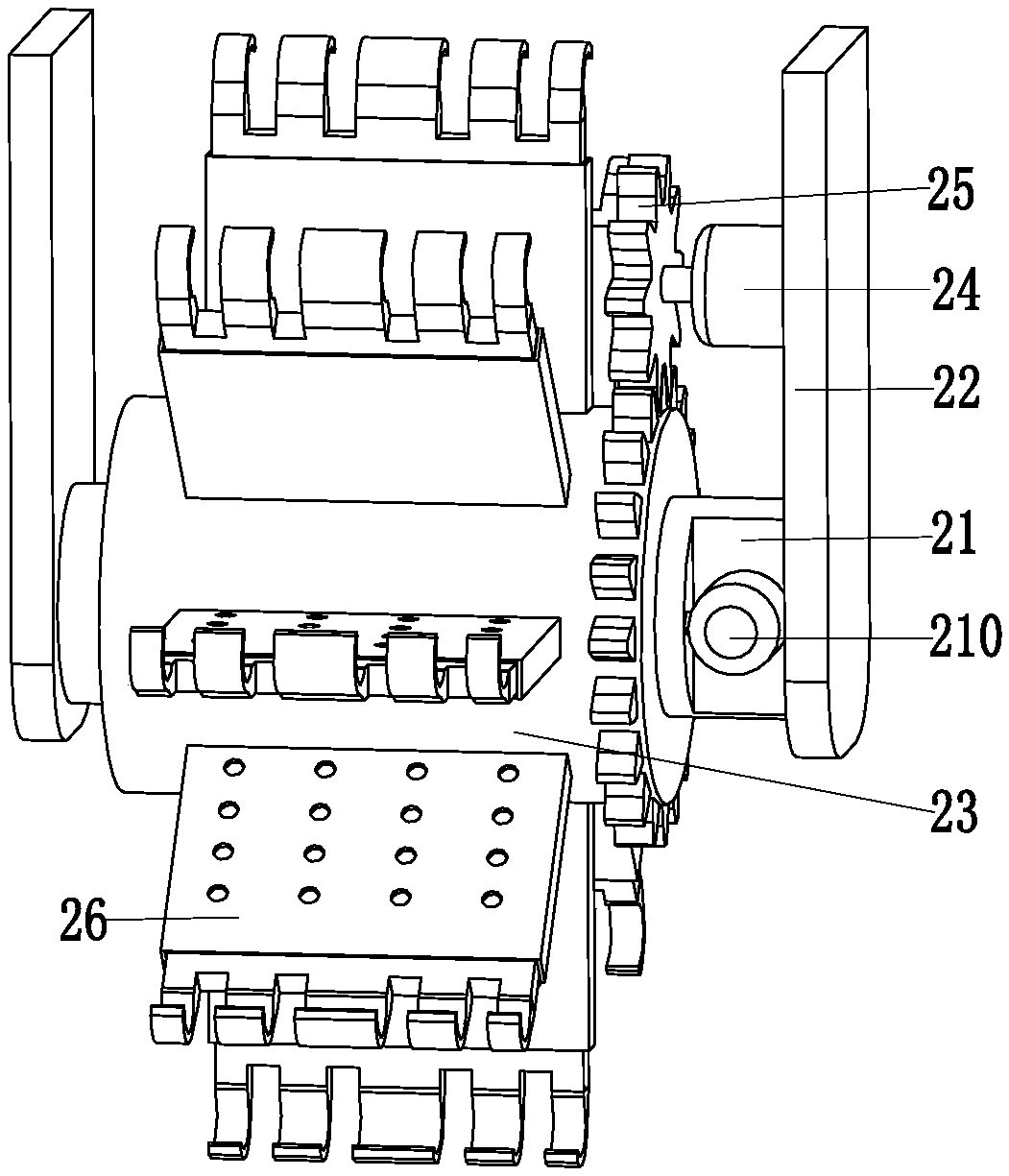 Intelligent cleaning robot for playground rubber lawn