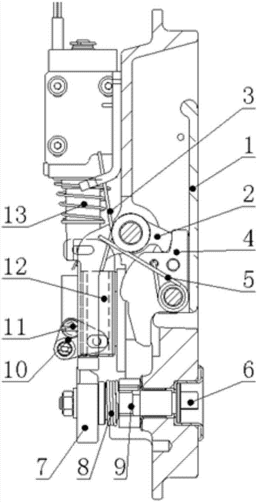 An emergency unlocking device for rail transit vehicle door system