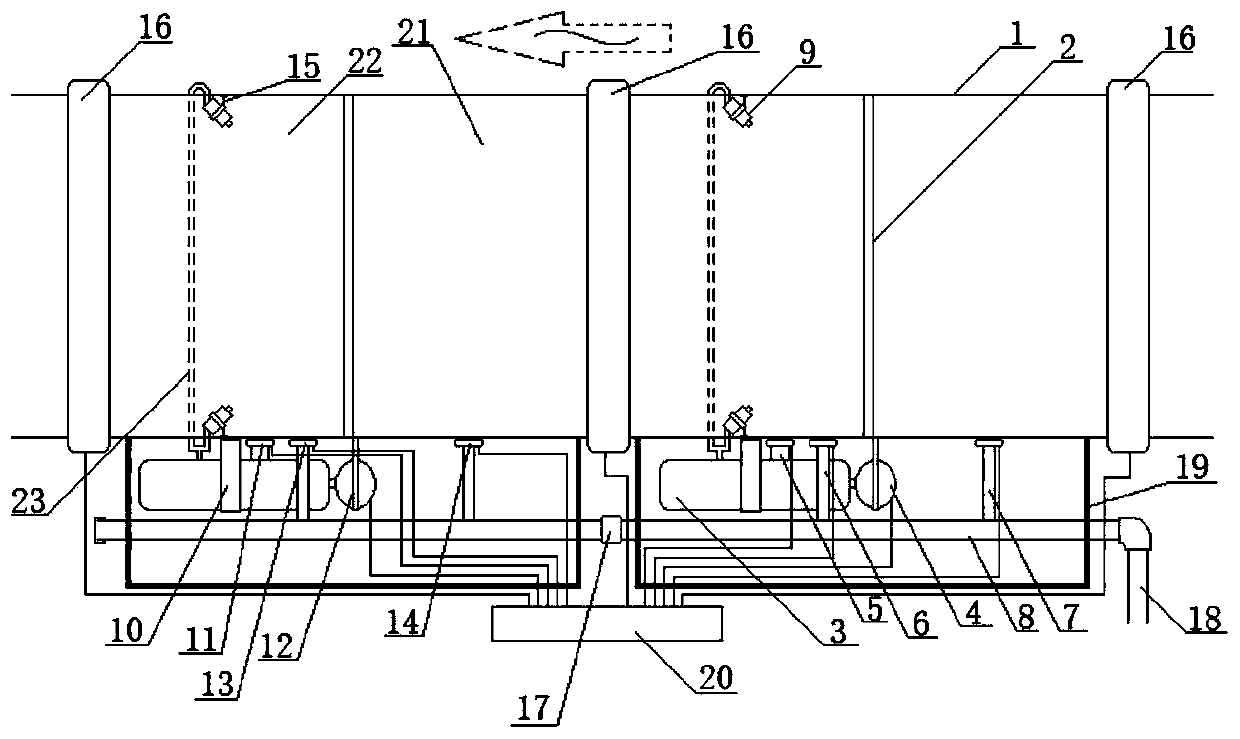 A self-cleaning multi-stage combined environmental protection filter device