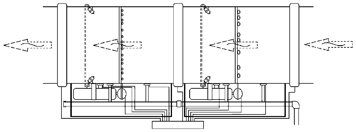 A self-cleaning multi-stage combined environmental protection filter device