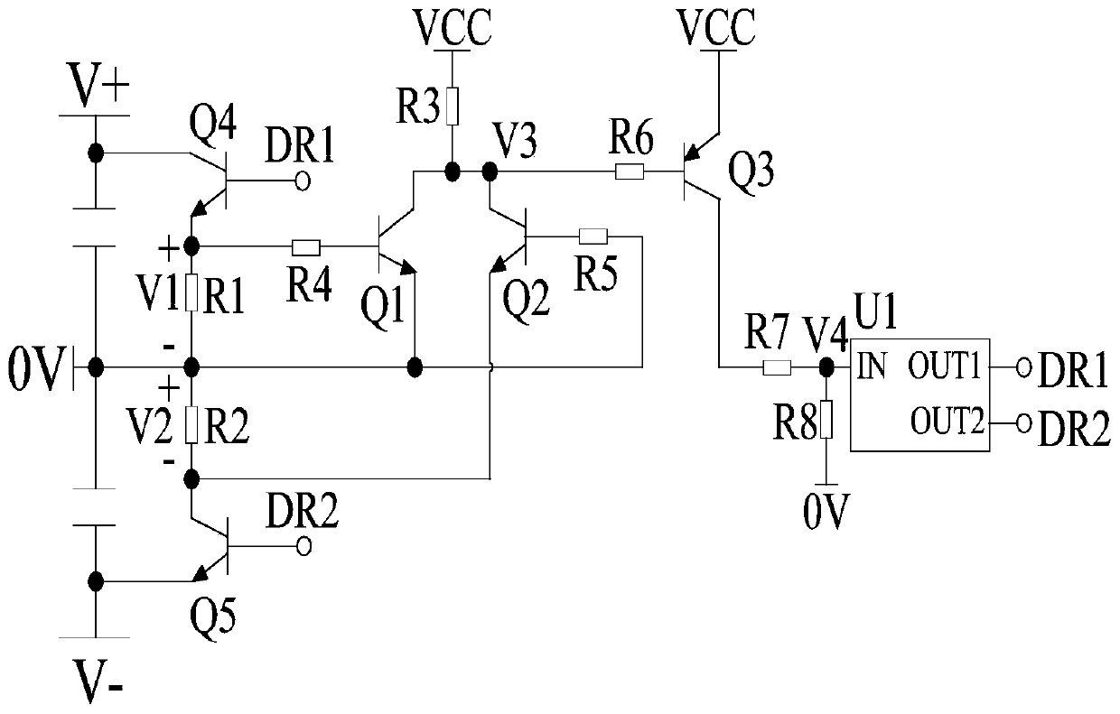 Dual-bus dual-power-tube current-limiting circuit, chip and electronic device