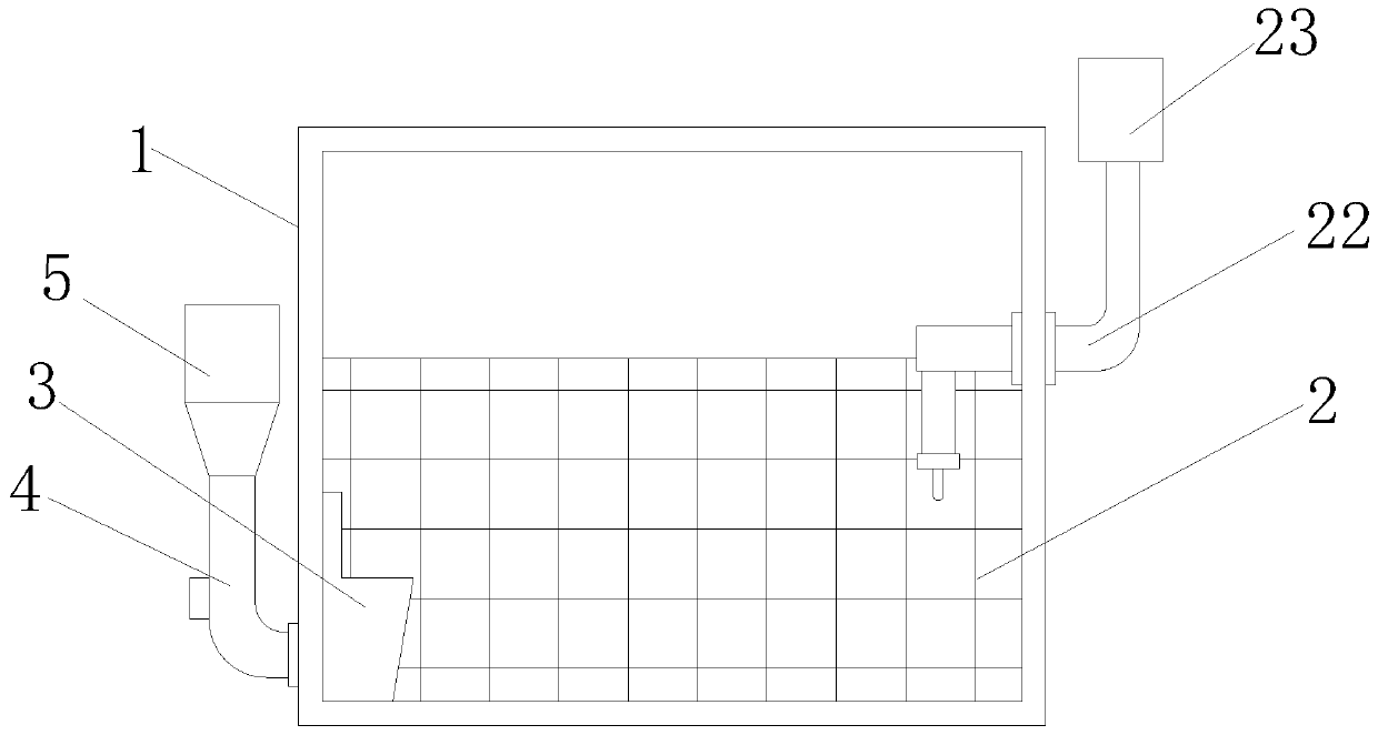 Feeding tank convenient in fixed-time and fixed-quantity feed feeding and used for laying hen cultivation