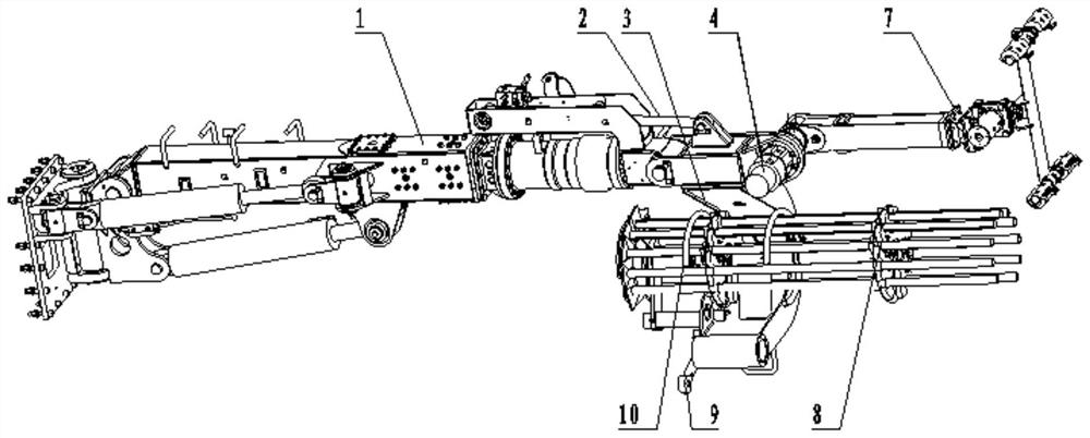 Arm frame mechanism for anchor net trolley