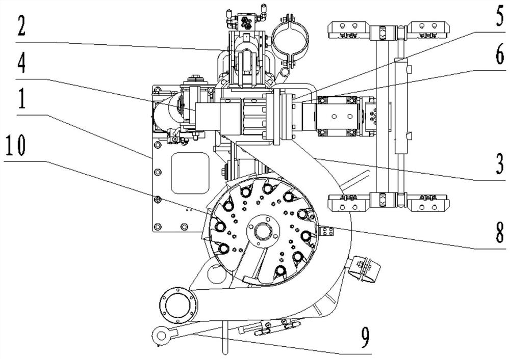 Arm frame mechanism for anchor net trolley