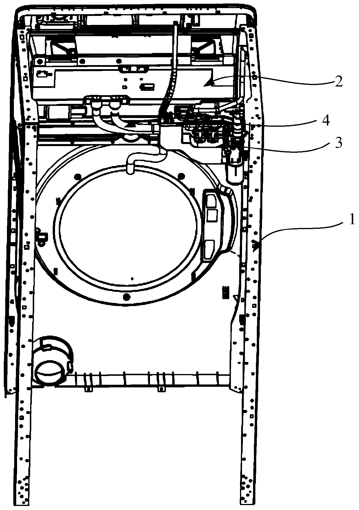 Detergent delivery device of washing machine and washing machine