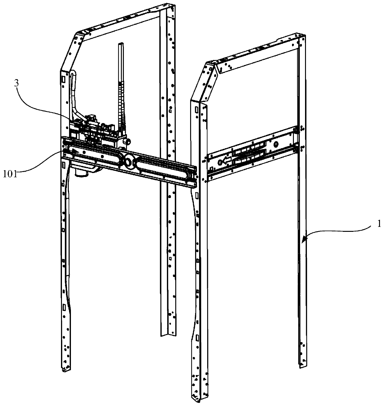 Detergent delivery device of washing machine and washing machine