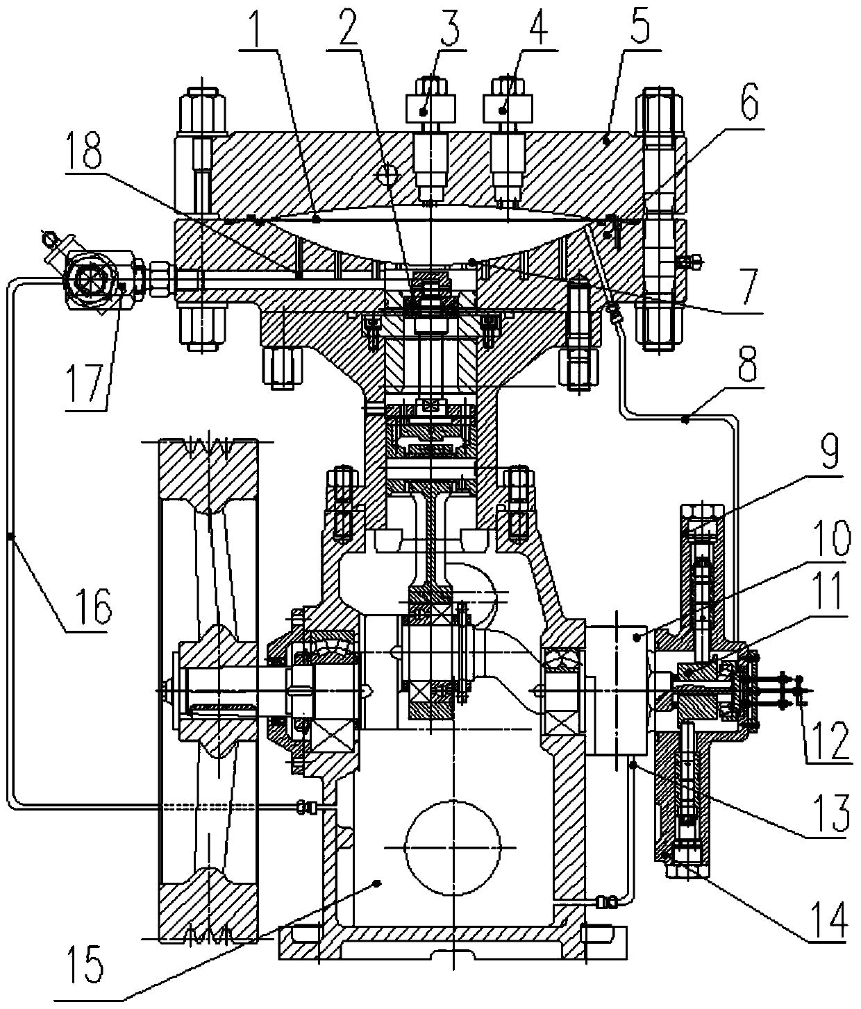 Diaphragm compressor and flow regulating method thereof