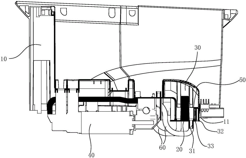 Foot bath device having function of heating and circulating water