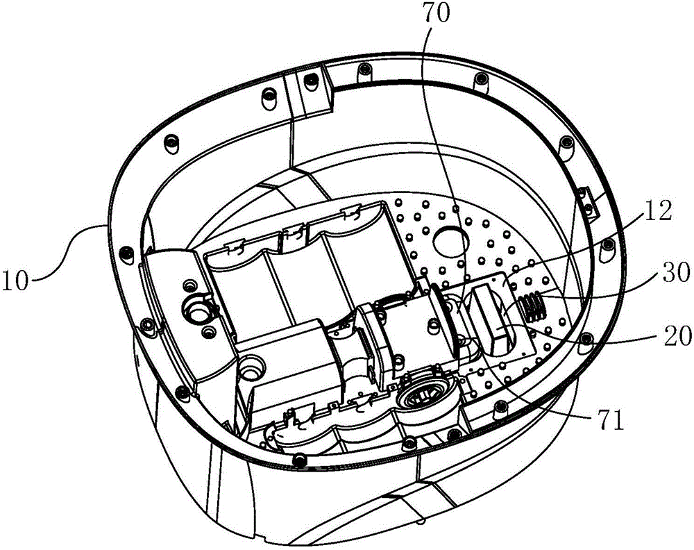 Foot bath device having function of heating and circulating water